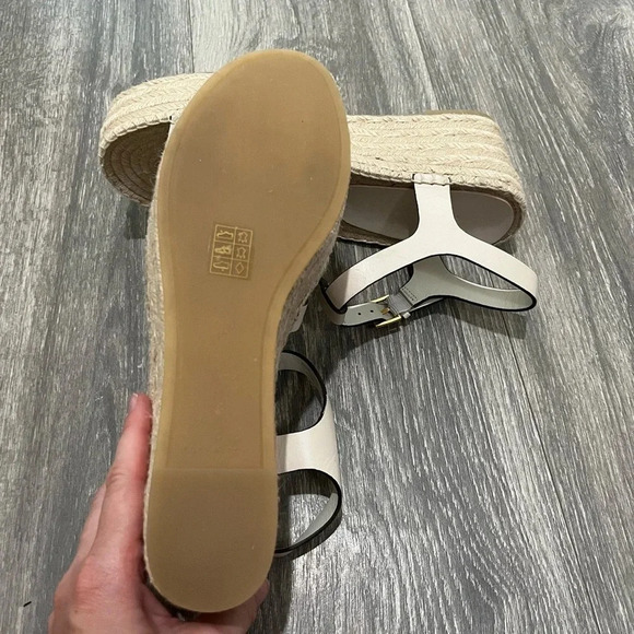 NWT (no box) Tory Burch Women's Fisherman Espadrille Platform Wedge Sandals - Picture 9 of 9